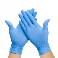 Disposable Nitrile Gloves Top Quality Pack of 100 gloves - 50 pairs (Large)
